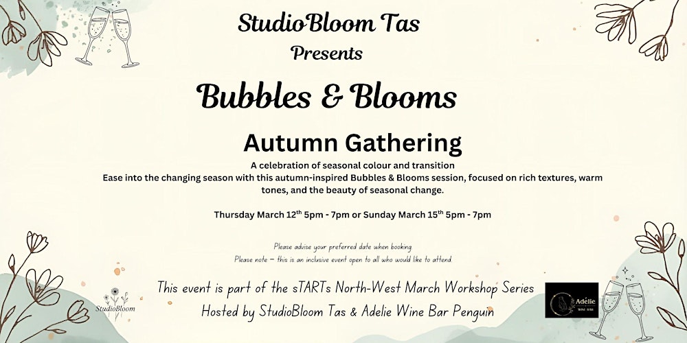 Bubbles & Blooms Autumn Gathering