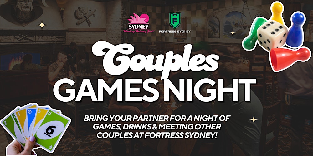 Couples Games Night | Sydney Working Holiday Girls & Guys