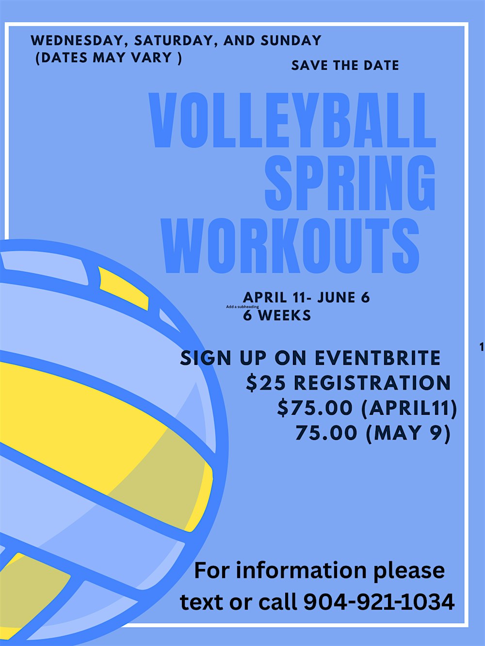 Shearwater Volleyball Group Spring Training