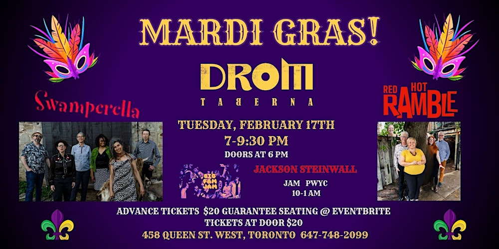 Mardi Gras at DROM Taberna!