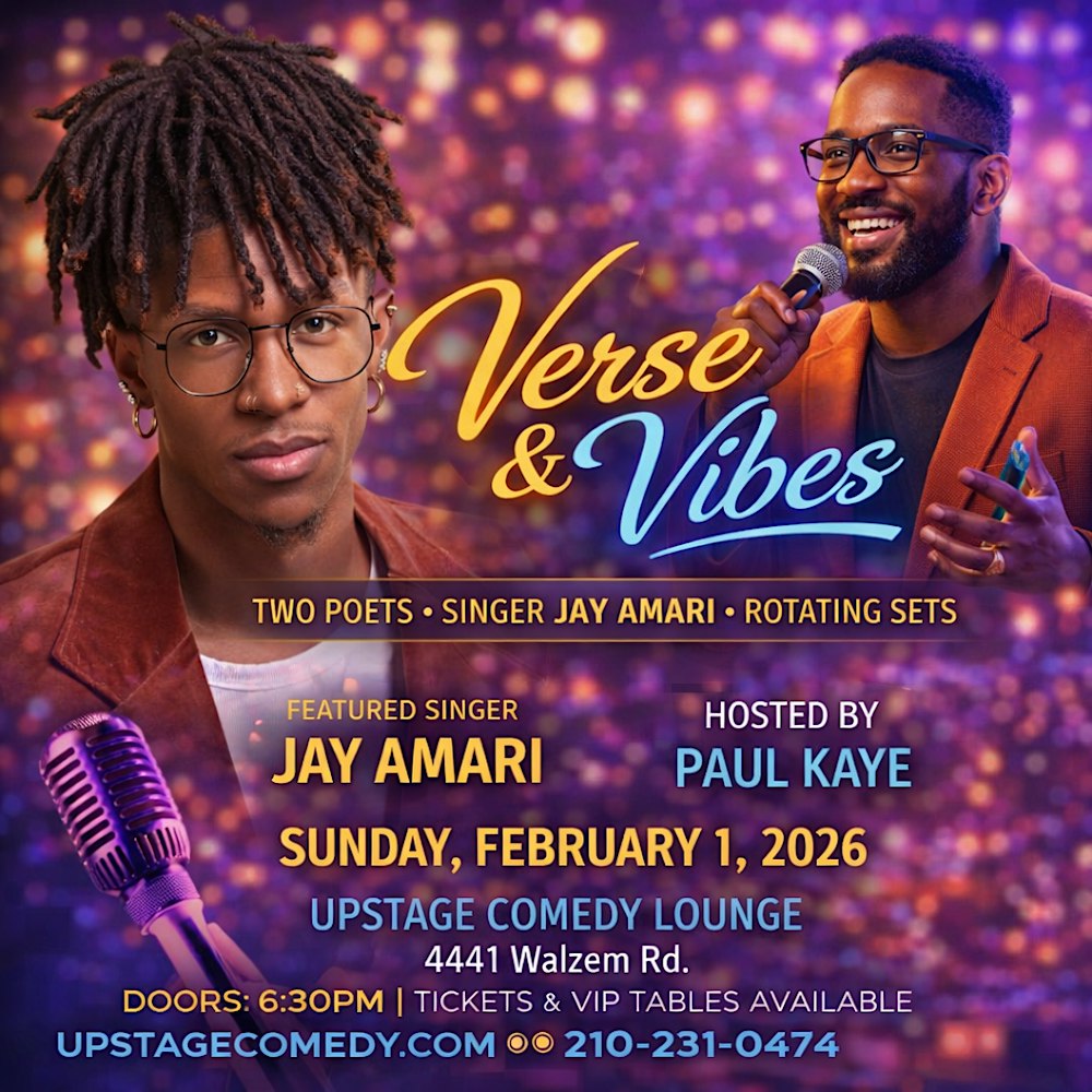 Verse & Vibes : 2 Poets & 1 Singer Rotating Sets