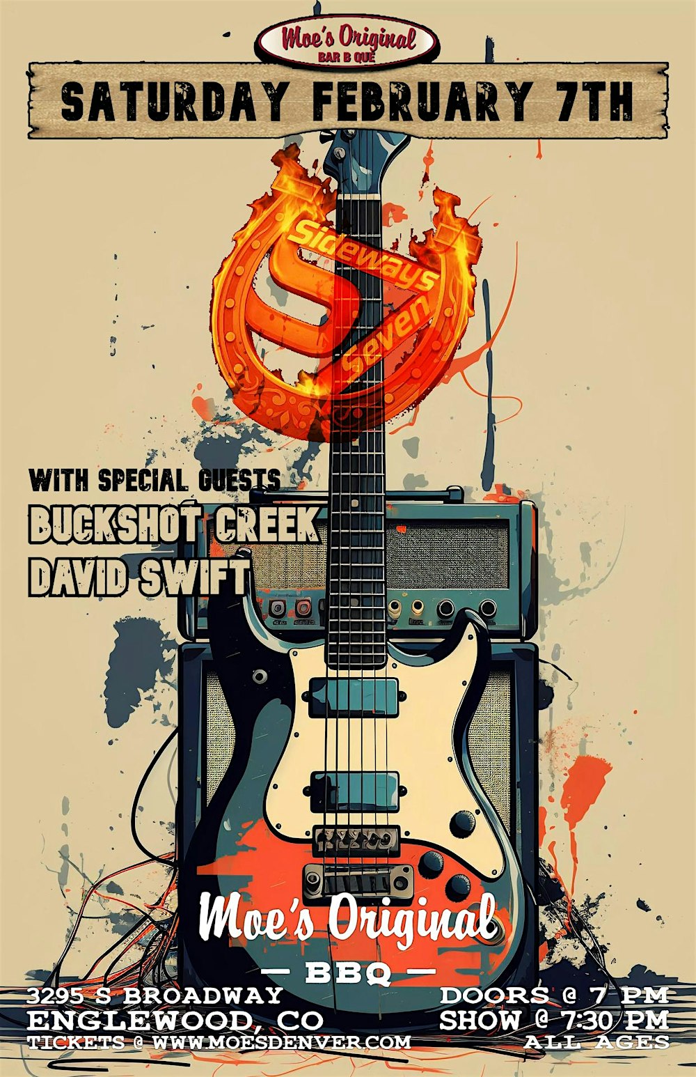 Sideways Seven w/ Buckshot Creek + David Swift