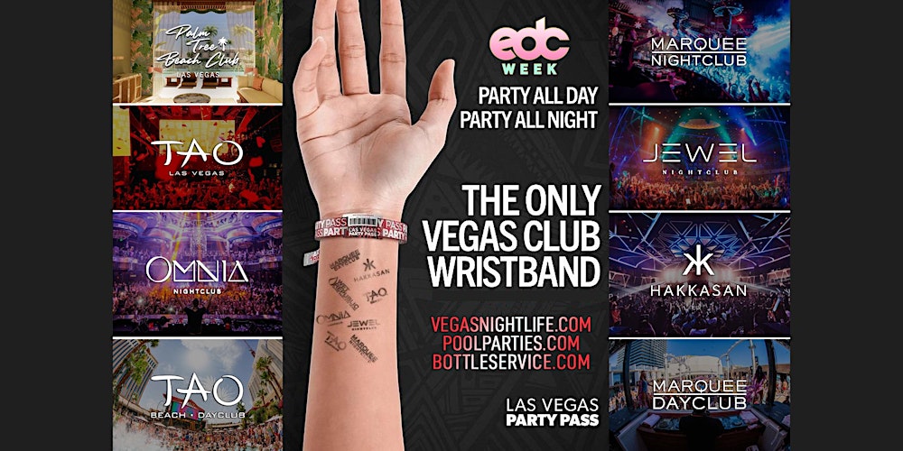Las Vegas Party Pass | EDC Week | 8 Clubs x 18 Parties