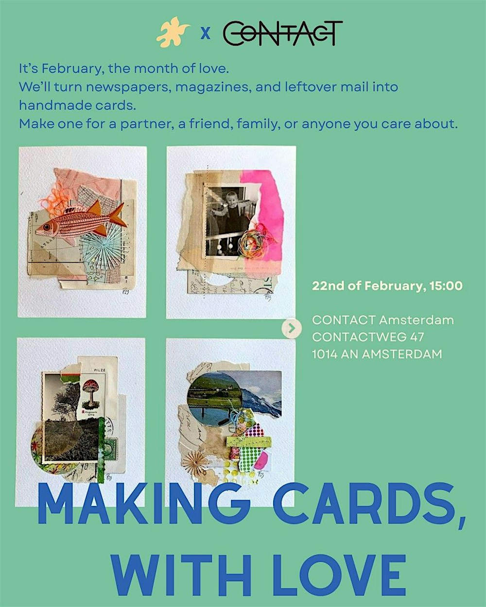 Making cards, with love