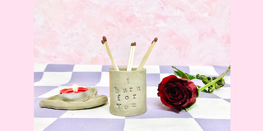 Valentines Pottery Class - Matchstick Holders