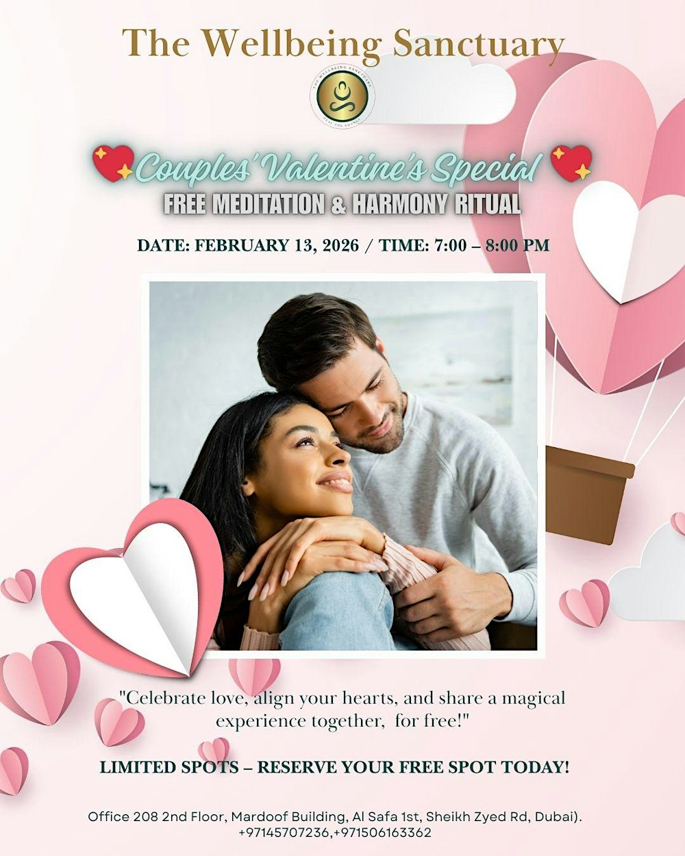 Couples’ Valentine’s Special – Free Meditation & Harmony Ritual