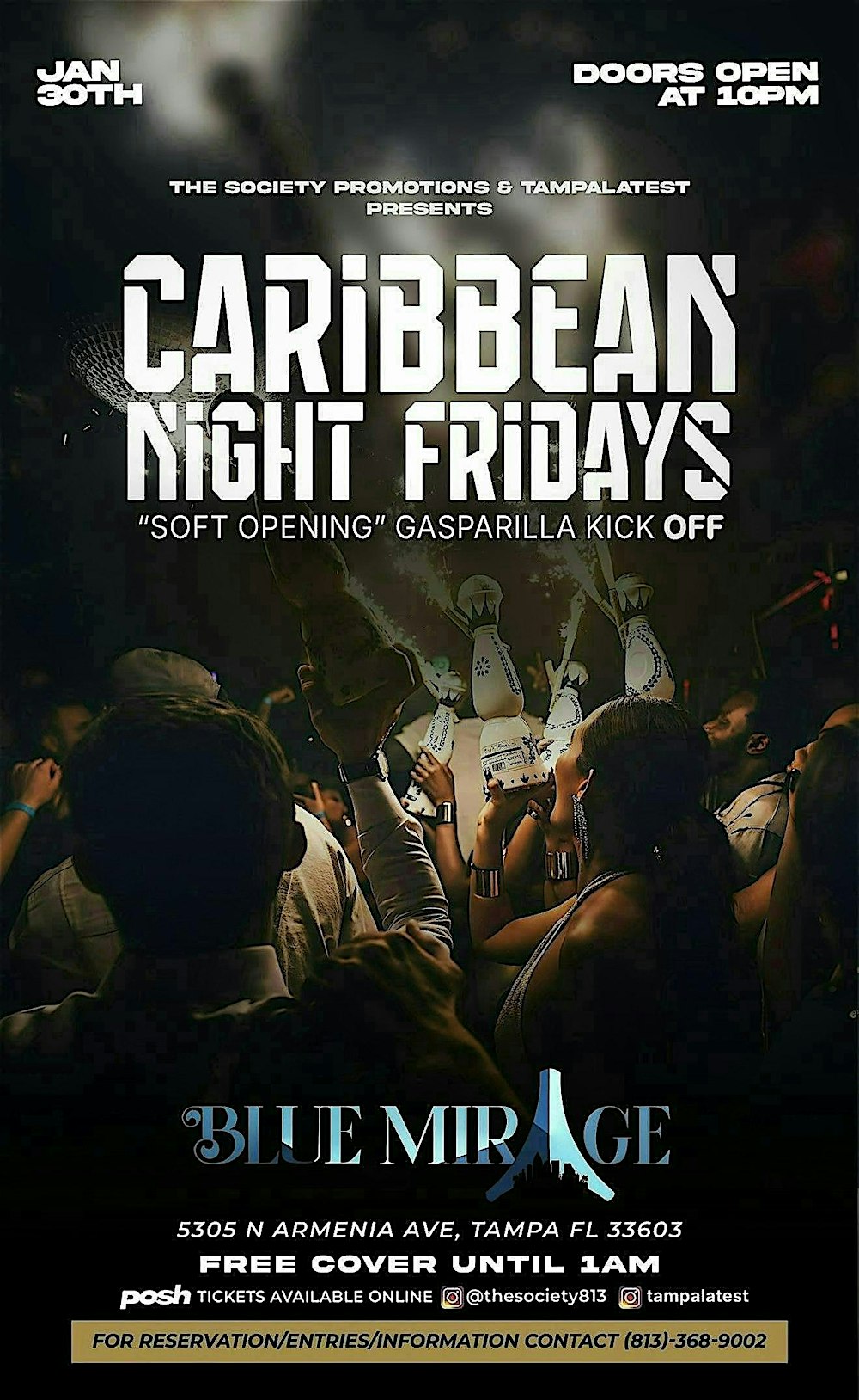 Gasparilla Kick Off - Blue Mirage Soft Opening