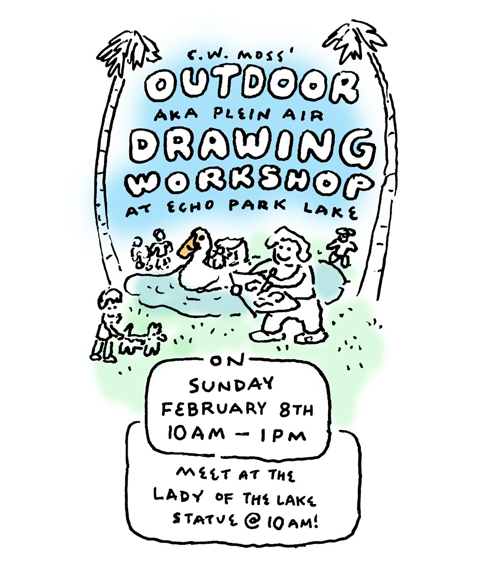 Outdoor Plein Air Drawing Workshop hosted by C.W. Moss (2/8)