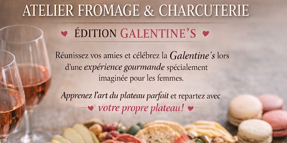 Atelier fromages et charcuterie- édition Galentine’s