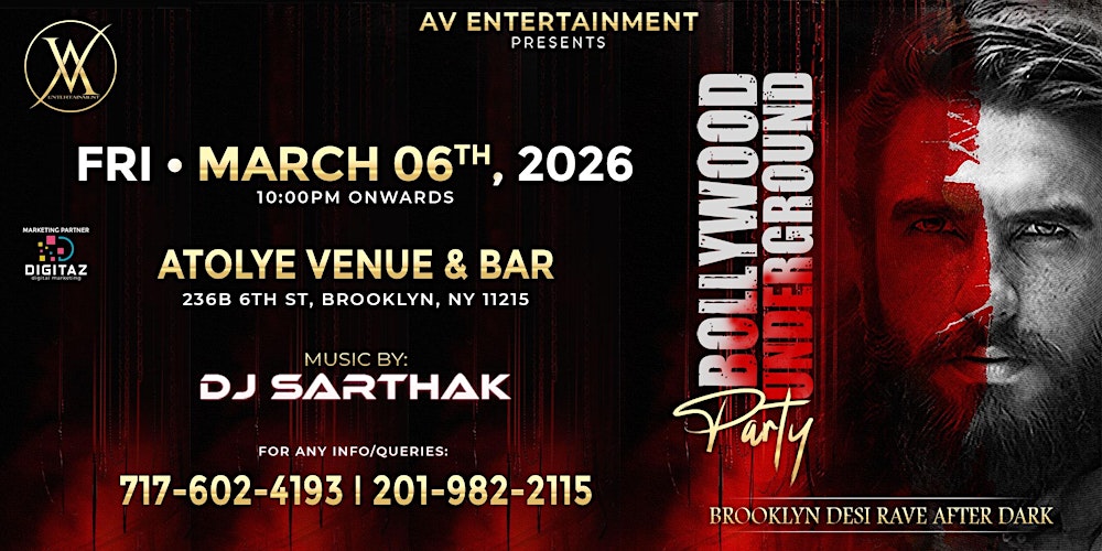 BOLLYWOOD UNDERGROUND PARTY – DESI RAVE AFTER DARK