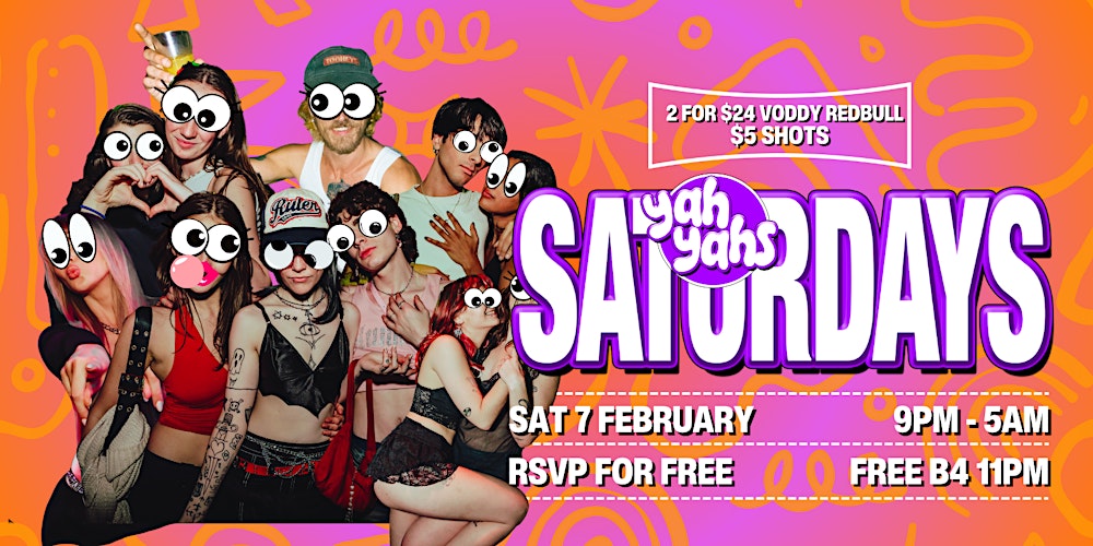 SATURDAY NIGHT PARTY AT YAH'S till 5AM FEB 7th