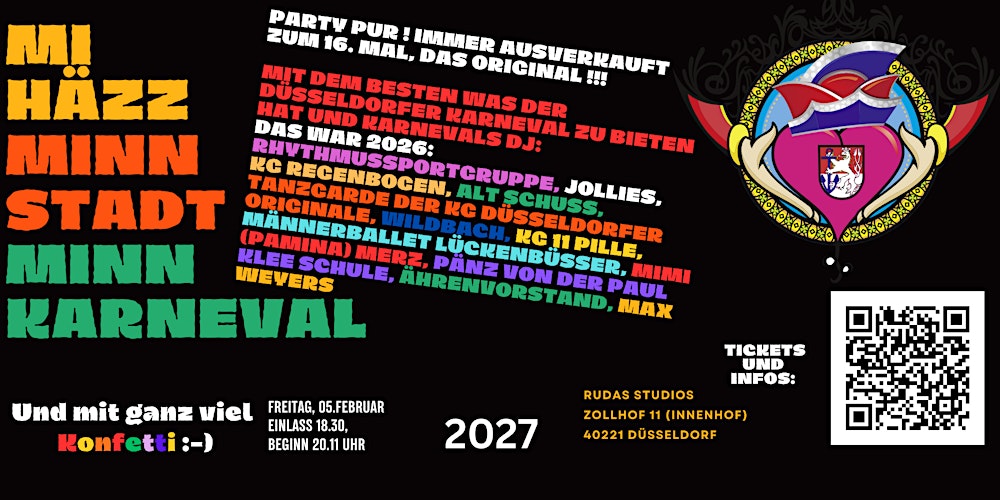 Mi Häzz Minn Stadt Minn Karneval 2027