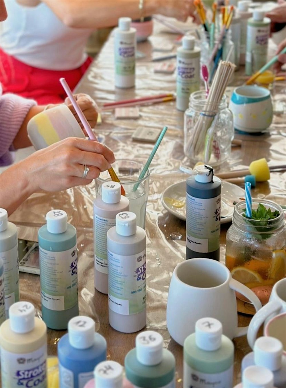 Café & Keramik: Laufende Glasuren STEINZEUG Optik (inkl. 3 Keramiken)