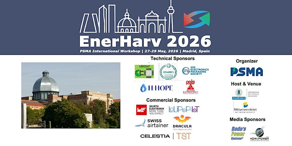 EnerHarv 2026 - PSMA International Energy Harvesting Workshop