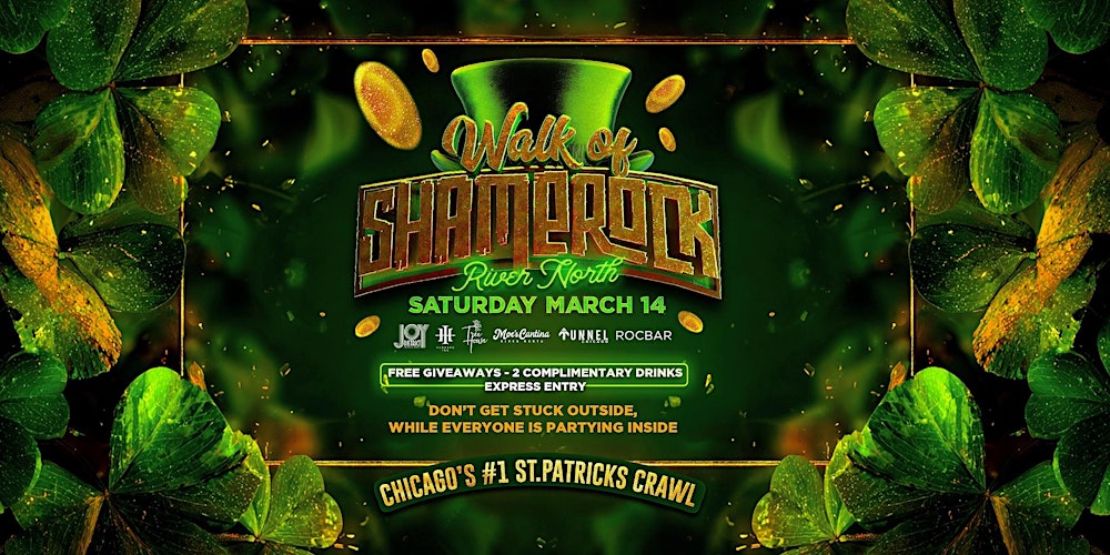 The Original St Patricks Day Bar Crawl Walk of Shamerock