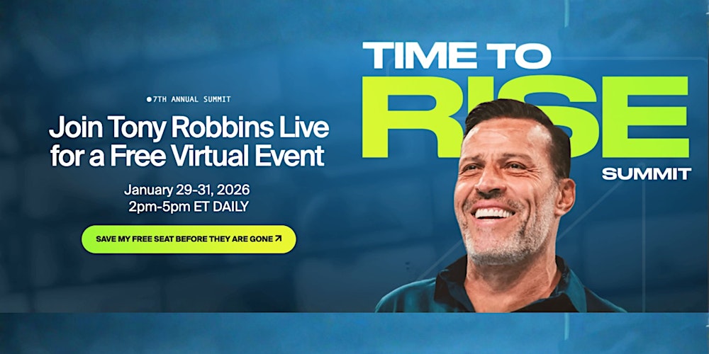 WATCH PARTY - Join Tony Robbins Live for a Free Virtual Event