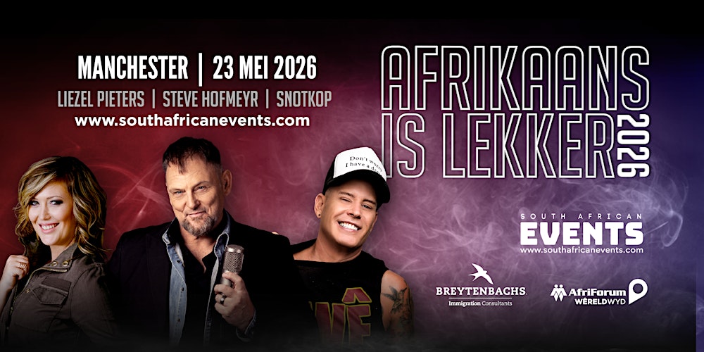 Afrikaans is Lekker Manchester 2026