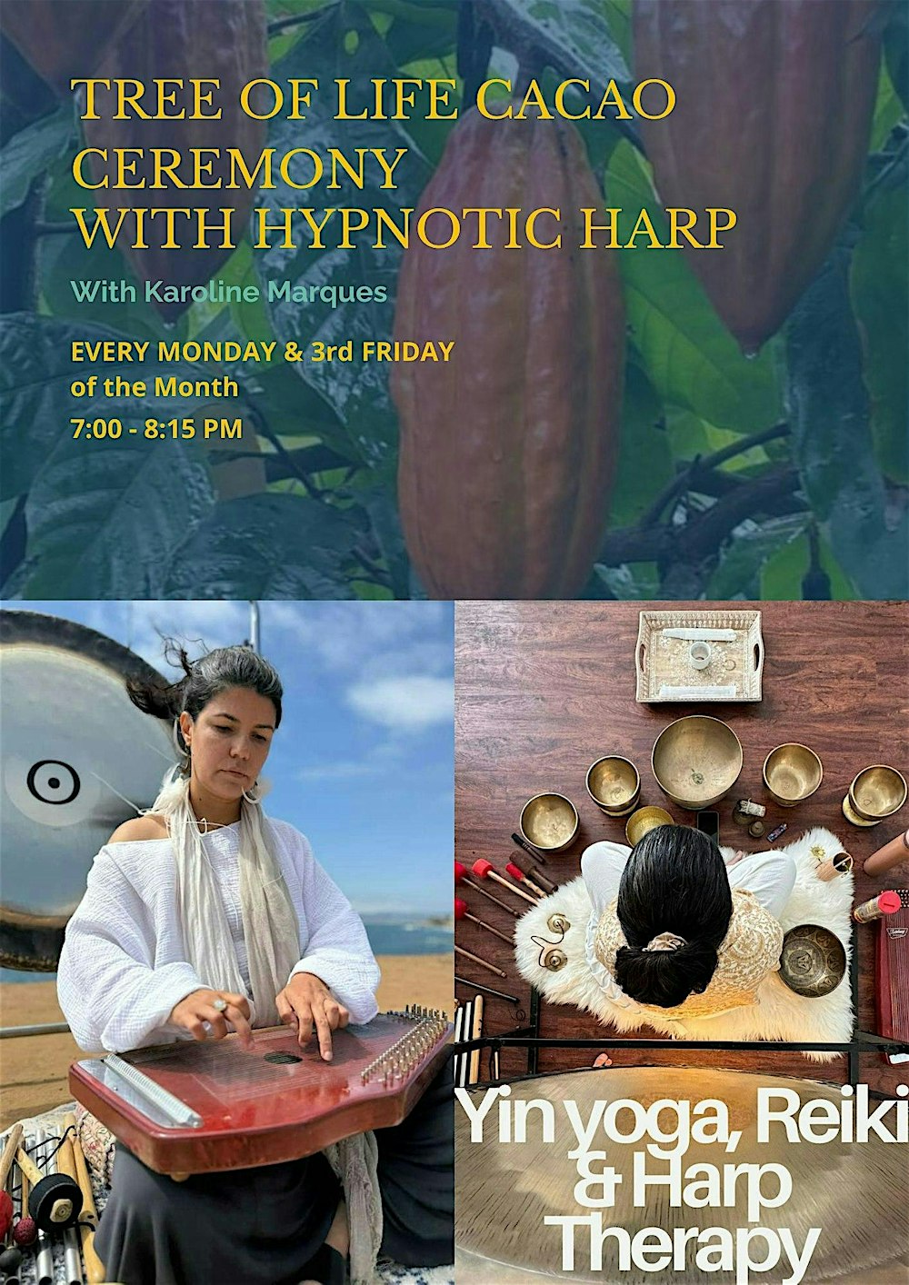 Tree of Life Cacao Ceremony with Hypnotic Harp