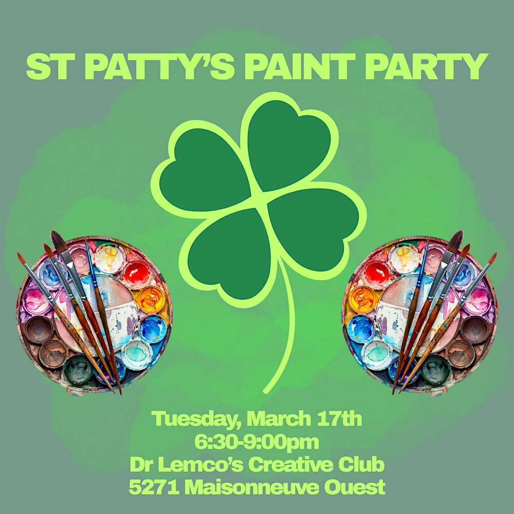 St Patty's Paint Party