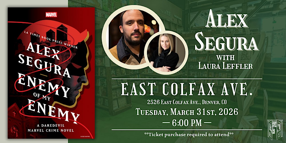 Alex Segura with Laura Leffler Live at Tattered Cover Colfax