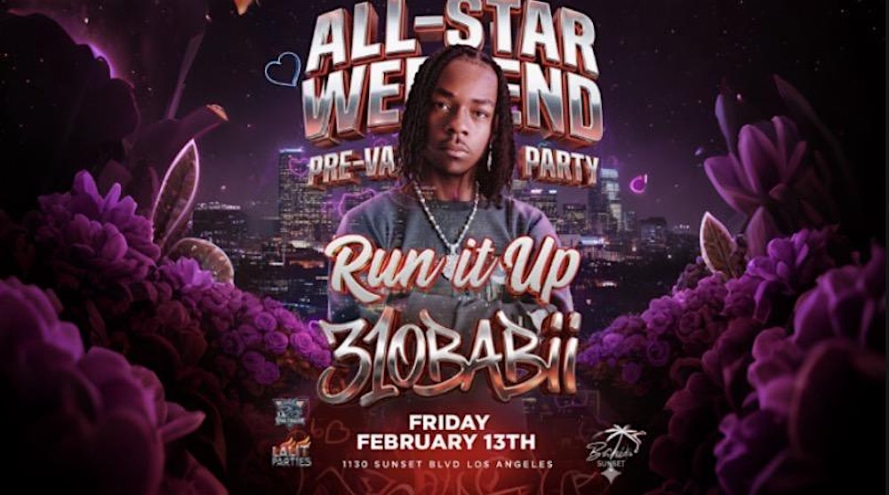 18+ FRIDAY RUN IT UP W/ 310 BABii FEB 13th CLUB BAHIA FREE WITH RSVP