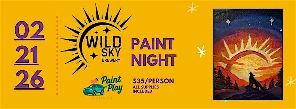Wild Sky Paint and Sip