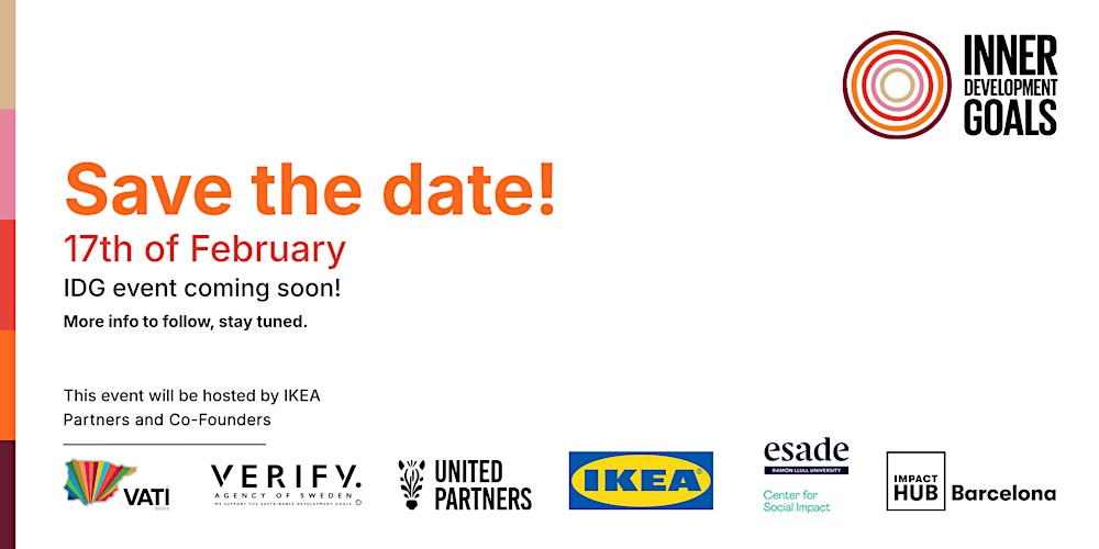 SAVE THE DATE IDG EVENT - MORE INFO COMING SOON