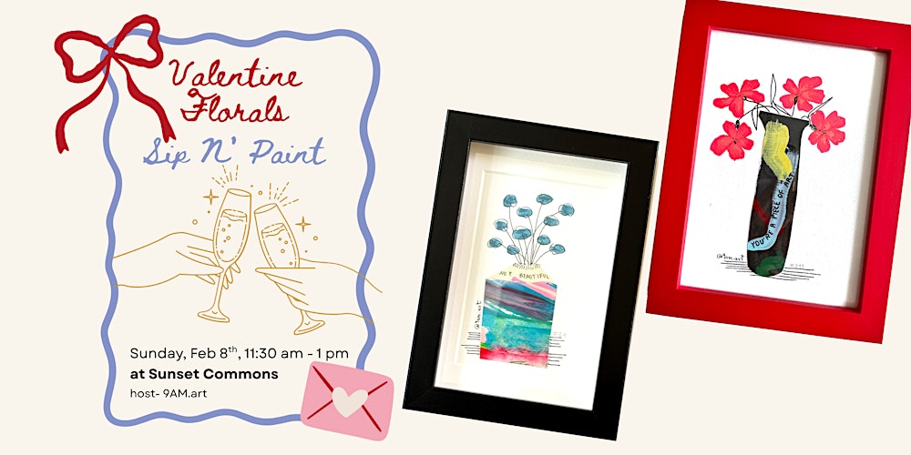 Valentine Florals Paint N' Sip