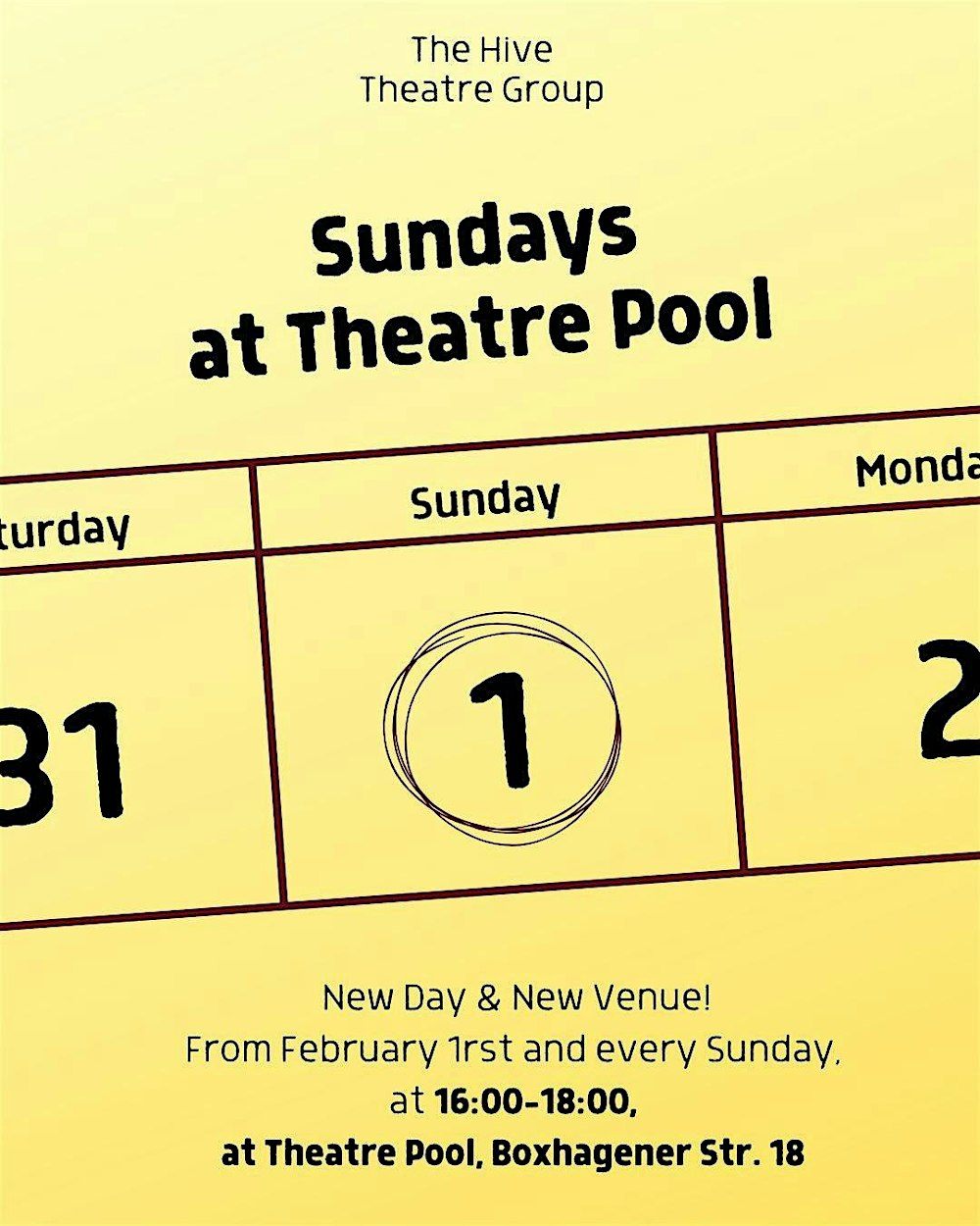 Sunday English Theatre Classes