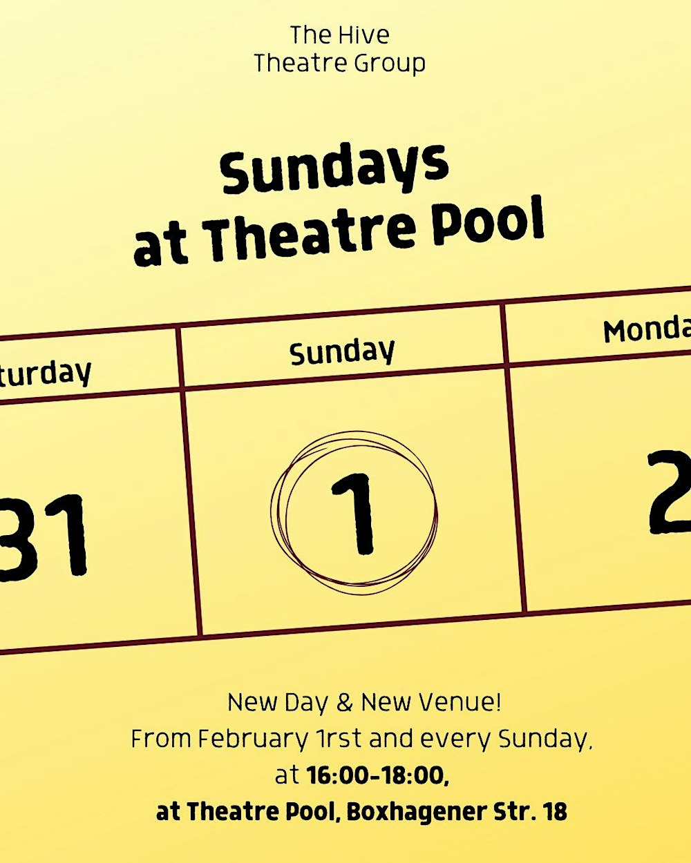 Sunday English Theatre Classes