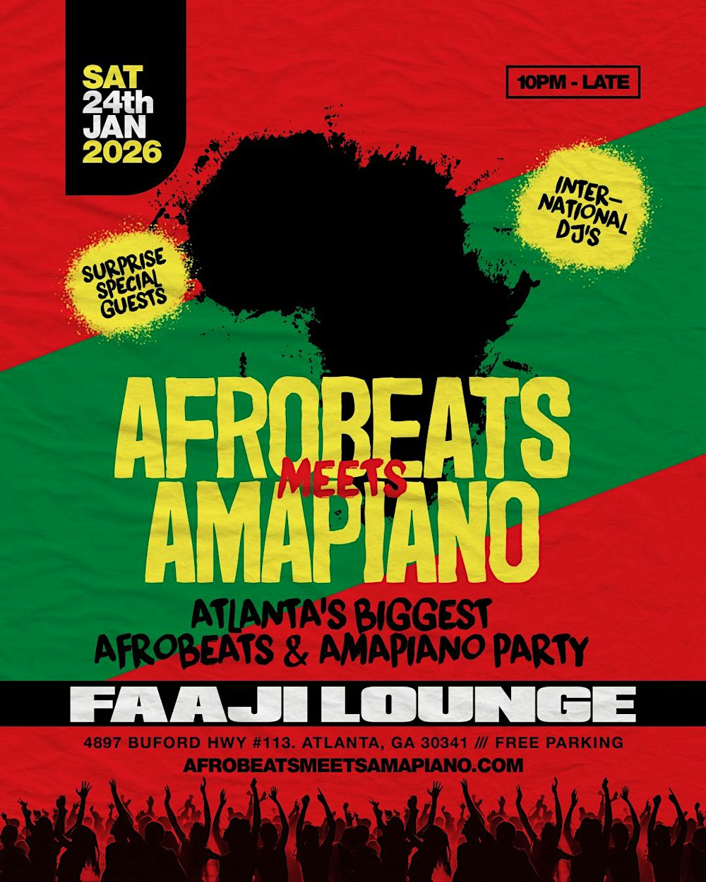 Afrobeats Meets Amapiano – Atlanta's Biggest Afrobeat & Amapiano Party