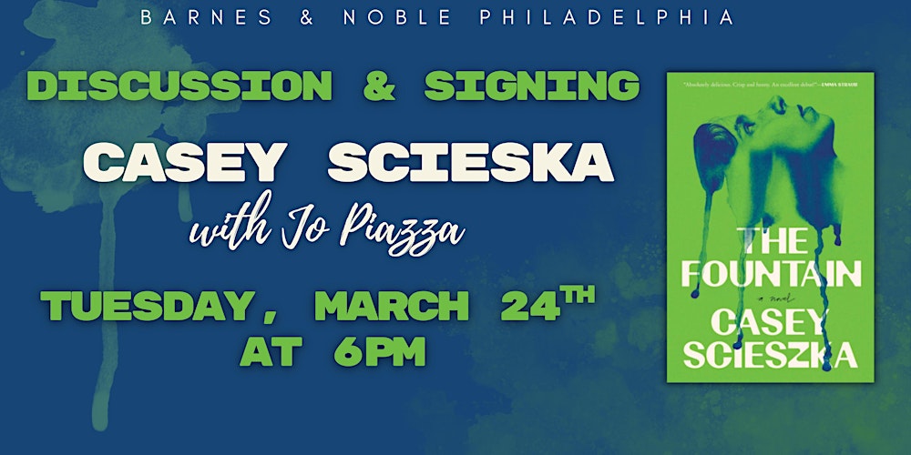 Casey Scieszka celebrates The Fountain on March 24th