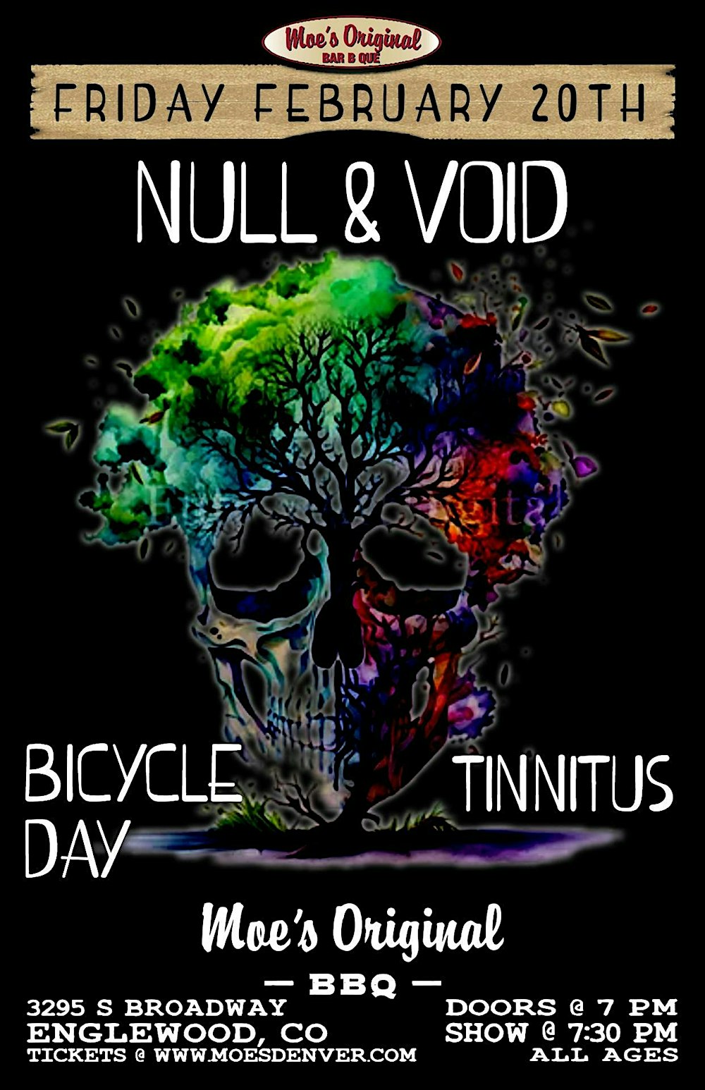 Null & Void w/ Bicycle Day + Tinnitus