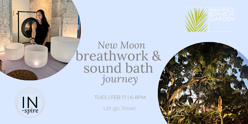 New Moon Mindful Intentions: Deep Breathwork & Sound Meditation & Grounding