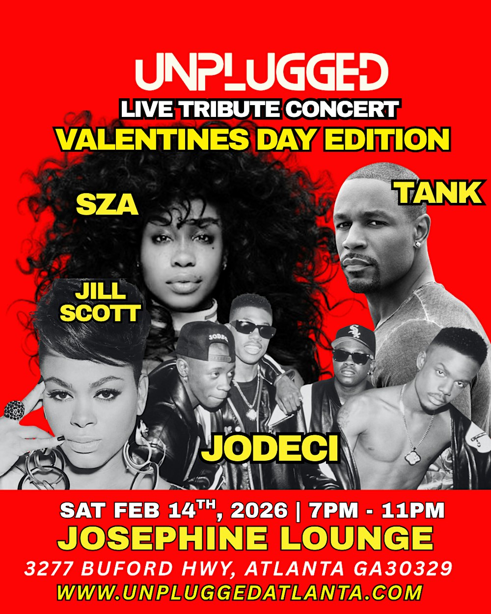 JODECI, TANK, SZA , JILL SCOTT  LIVE TRIBUTE @ JOSEPHINE LOUNGE VALENTINES