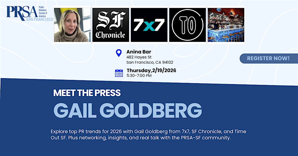 Meet the Press: Gail Goldberg from 7x7, SF Chronicle, and Time Out SF