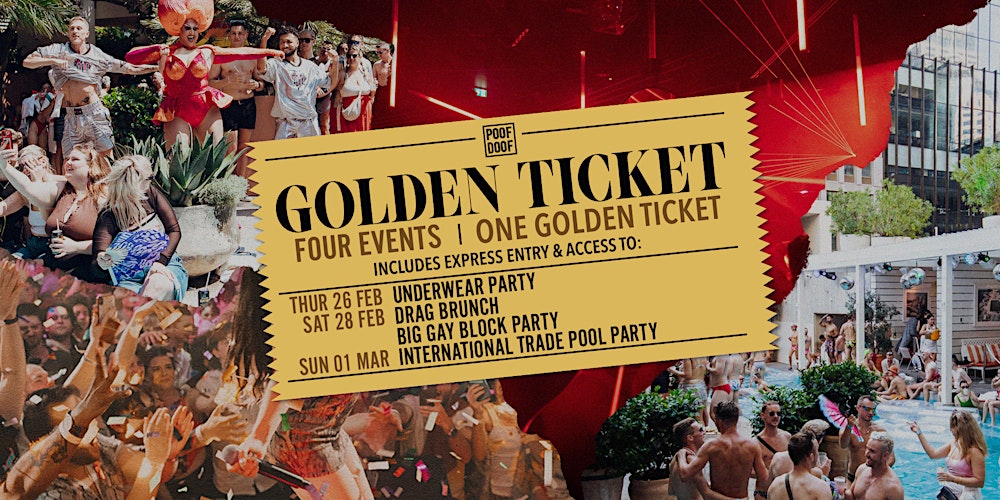 POOF DOOF Mardi Gras Golden Ticket | 26 FEB - 1 MAR