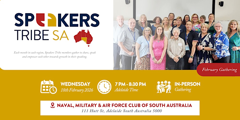Speakers Tribe South Australia - February Gathering