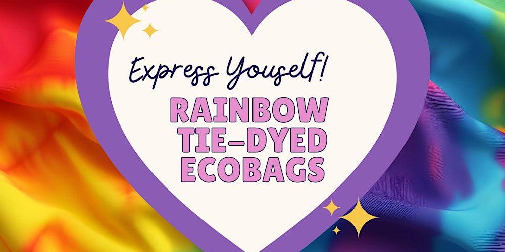 Express Yourself: Rainbow Tie-Dyed Ecobags