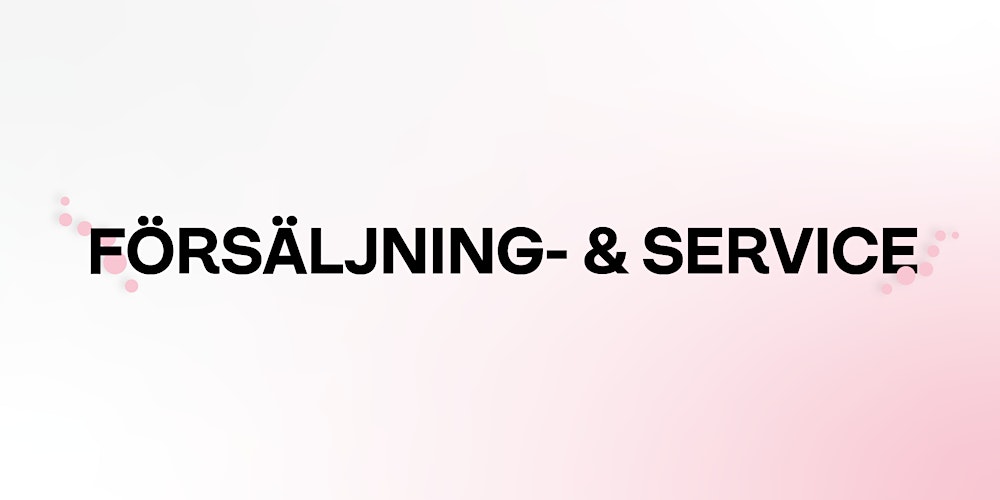 SKUGGNING- FÖRSÄLJNINGS- OCH SERVICEPROGRAMMET
