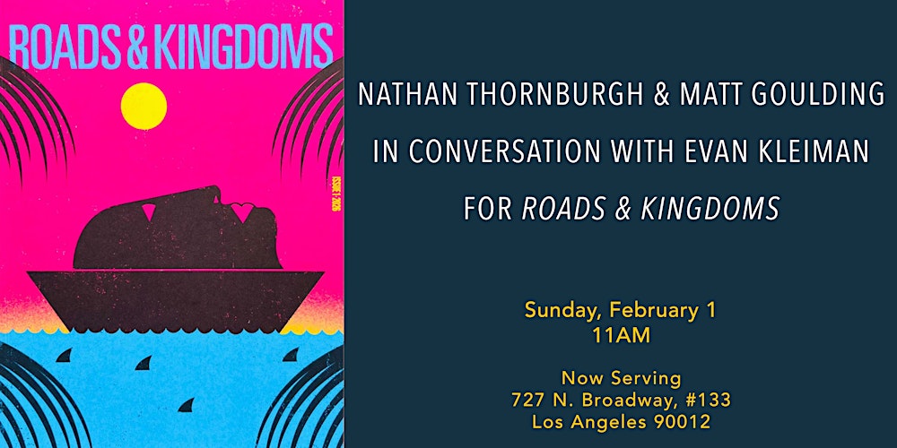 Roads & Kingdoms Magazine Launch