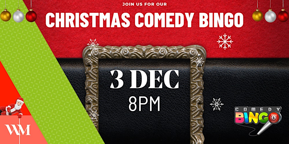 Christmas Comedy Bingo 3 December