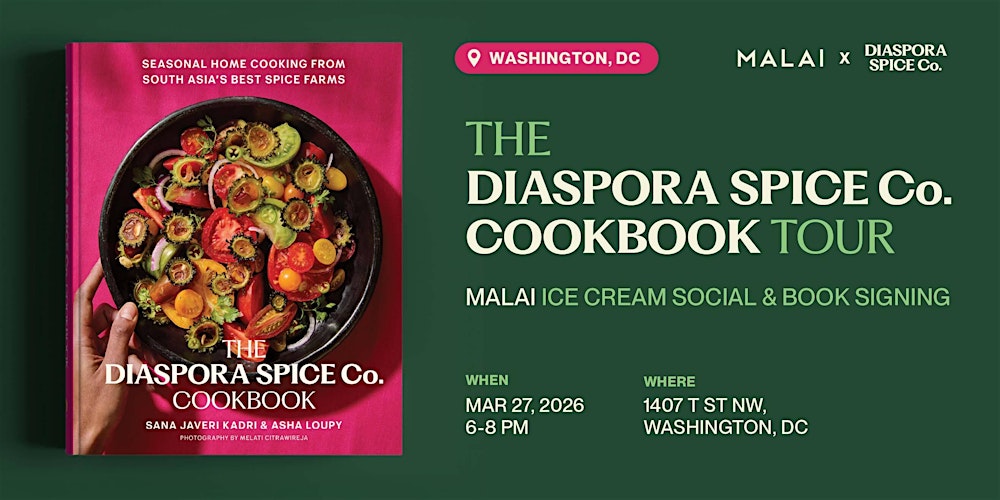 The Diaspora Spice Co. Cookbook Tour at Malai DC
