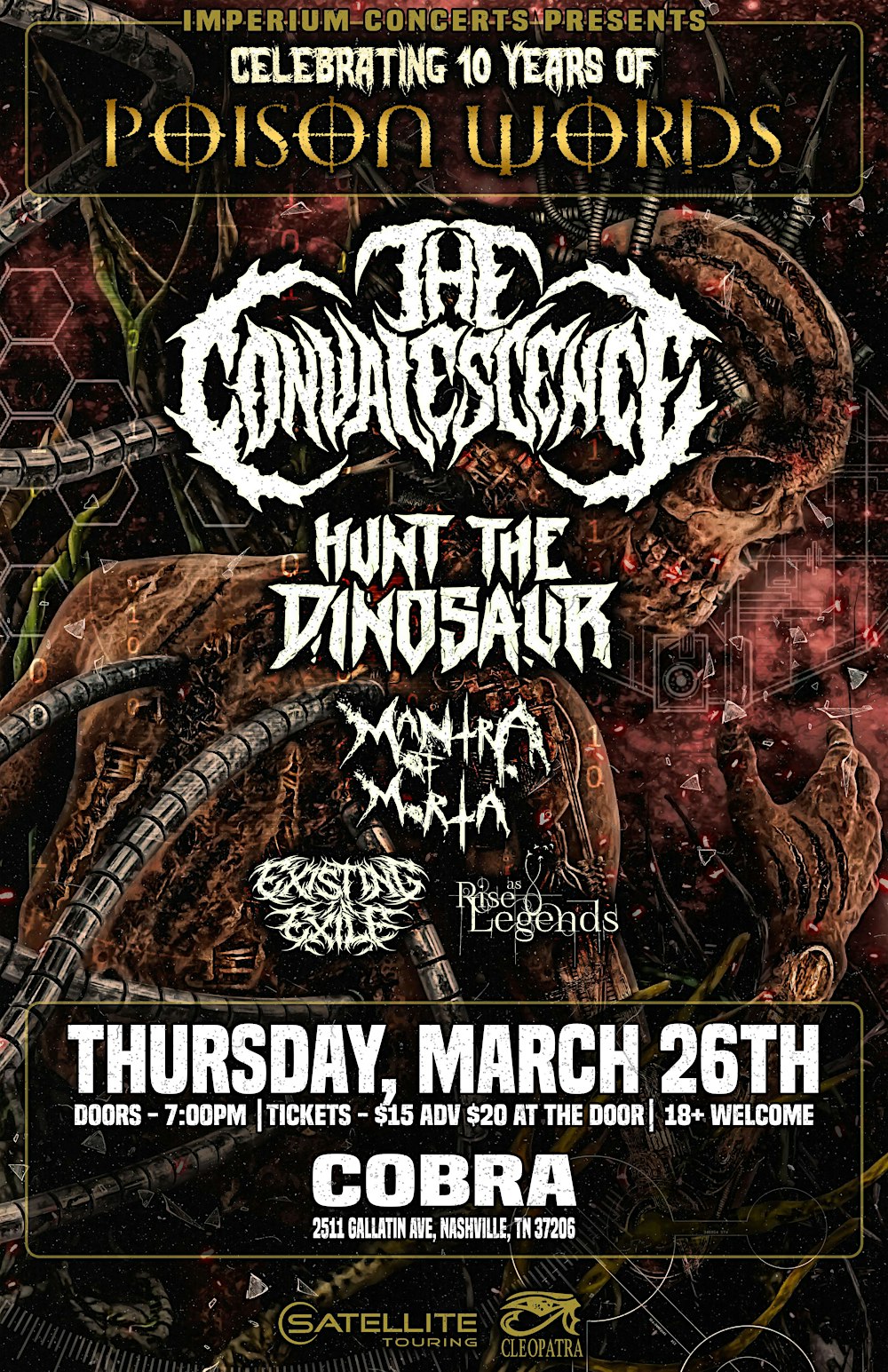Venue: The Convalescence | Hunt the Dinosaur | Mantra of Morta | & MORE