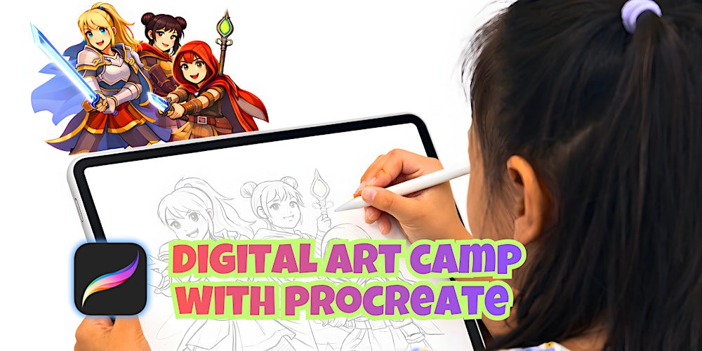 March-April  Digital Art Camp Near Me (River Valley)(Ages 7–12)