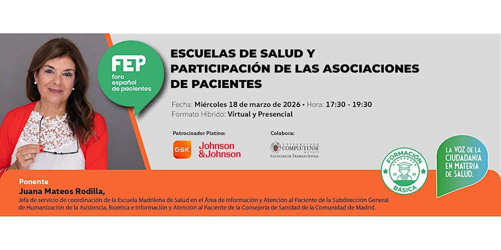 Escuelas de salud y participación de las asociaciones de pacientes