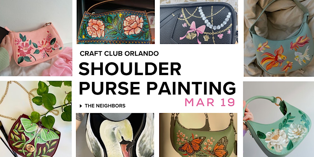 Under 35 Night - Shoulder Purse Painting - Craft Club Orlando