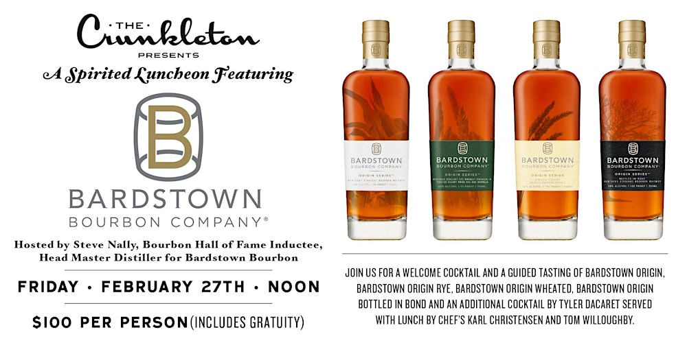 A Spirited Luncheon Featuring Bardstown Bourbon