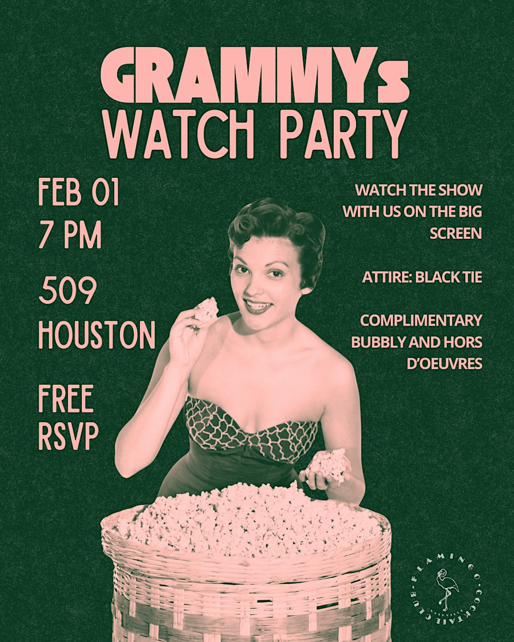 GRAMMYs Watch Party @ Flamingo Cocktail Club