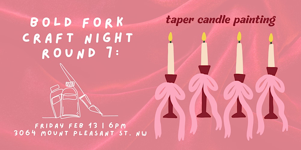 Bold Fork Crafts: Taper Candle Painting!